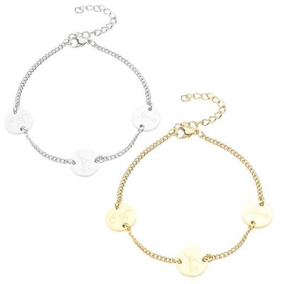 Pendant Bracelet Arabic Coin Bracelet Stainless Steel Material Wrist Jewelry