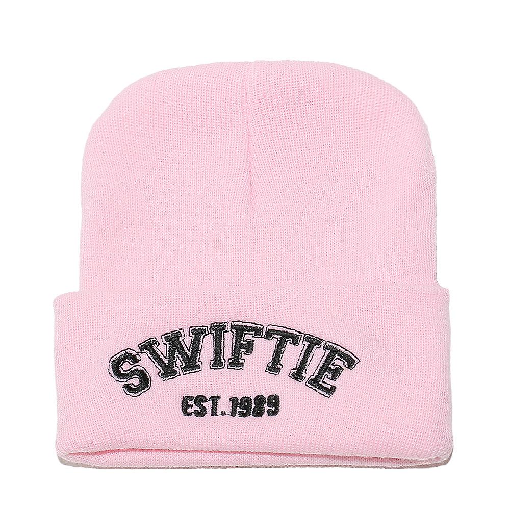 Winter Hat Male Taylor Swift Knitted Hat Taylor Embroidered Alphabet Wool Hat Winter Pullover Hat