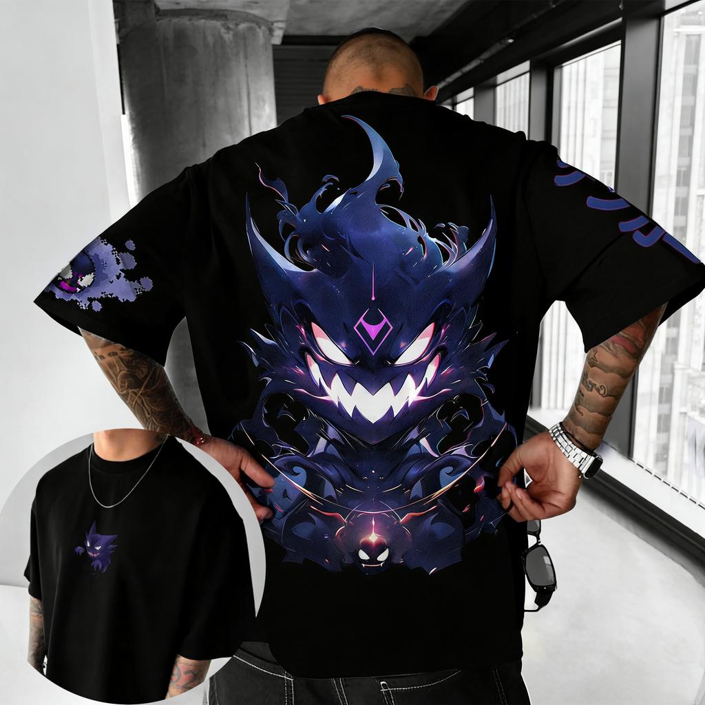 Pokémon Anime Peripheral Pikachu Doublesided Printed Tshirt 2026 Summer Kids Tee Outdoor Training and Fitness Mens Sportswear