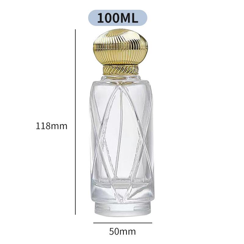 100ml Large Capacity High-End Glass Perfume Spray Bottle