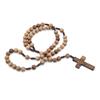 Intercession Solid Wood Rosary with Crucifix, 2XL, Wood, No Gemstones.