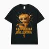 Cappuccina Ballerina Funnu Italian Brainrot Meme T-shirt Womens Fashion Trend T-shirt Casual T-shirt
