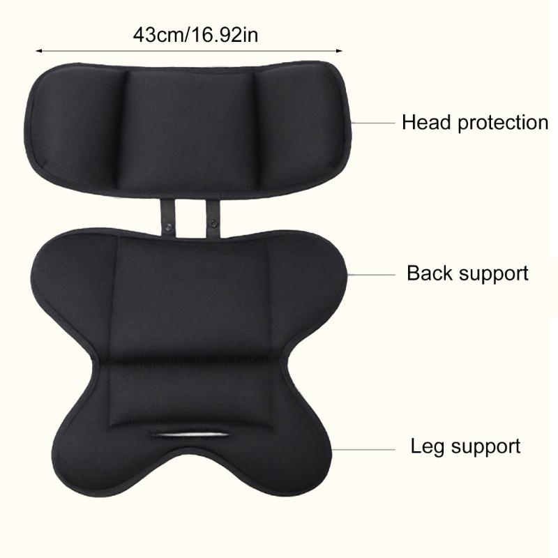 Wkładka dla niemowląt, wygodna, z podparciem głowy i ciała, bawełniane wkładki, ergonomiczna wkładka do fotelików samochodowych dla niemowląt, do wózków i fotelików samochodowych