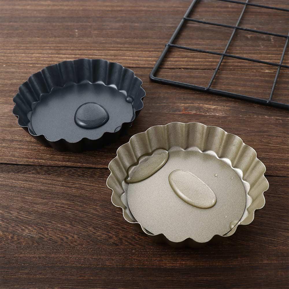 Cake Muffin with Removable Bottom Mini Carbon Steel Tart Pan Quiche Mould Baking Tool Pie Mold