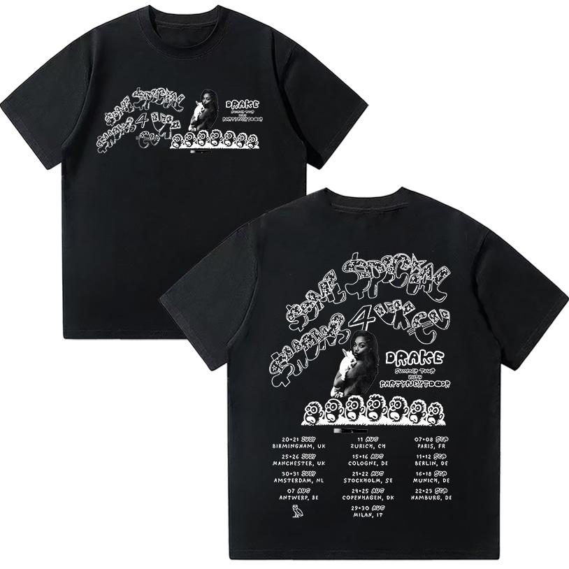 Drake & PARTYNEXTDOOR $ome $pecial $hows 4 Tour 2025 T Shirt Hip Hop Fashion Summer Cotton Loose Top Fans Gifts High Quality Tee