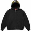 Supreme Patches Zip Up Hooded Sweatshirt Black