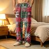 Pantaloni Pigiama da Uomo in Velluto a Coste con Tasche, Pantaloni da Notte Casual per Casa e Ora di Dormire