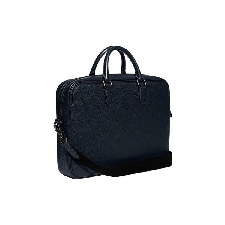 New COACH Gotham Cow Leather Handbag, Shoulder Bag, Crossbody Bag, Briefcase Large Men's Blue CH754-DWP