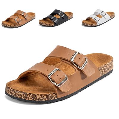 Pantofole classiche unisex da uomo, comode scarpe estive in sughero da uomo, sandali da esterno, taglie forti 36-45