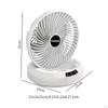 Desk Fan Kitchen 4 Speeds Settings Small Table Wall Mounted for Indoor Outdoor Desktop