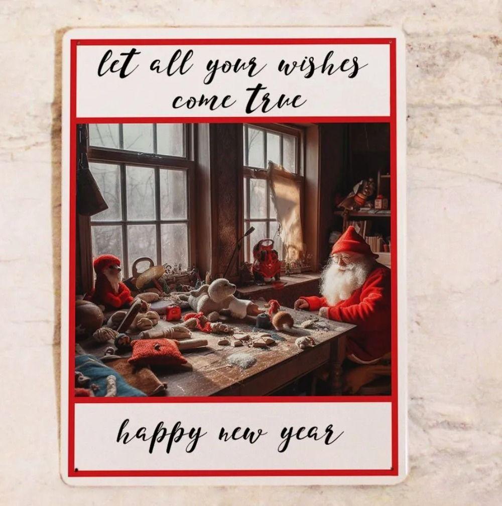 

Tin Sign Festive Armadillo Friends TV Show New Year Decor Metal 20x30 cm