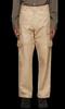 Stylish Cream High Quality Wear Pants Men Cargo Genuine Track Leather Lambskin