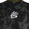Under Armour Curry Logo Graphic Print Basketball Sports Crew Neck T-Shirt Men Tops Black 1380365-001