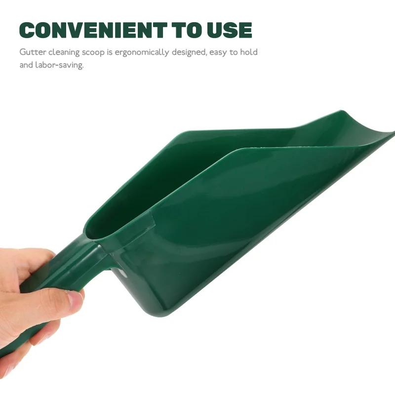 1PC,Gutter Getter Scoop Cleaning Roof Tool Flex Fit Dirt Debris Remove Multi Use Eaves Garden Leaf Gutter Spoon Shovel Supplies