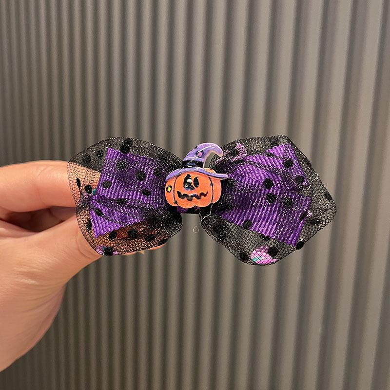 

Фиолетовый бант-паук Хэллоуин повязка на голову с волшебной палочкой для детской прически