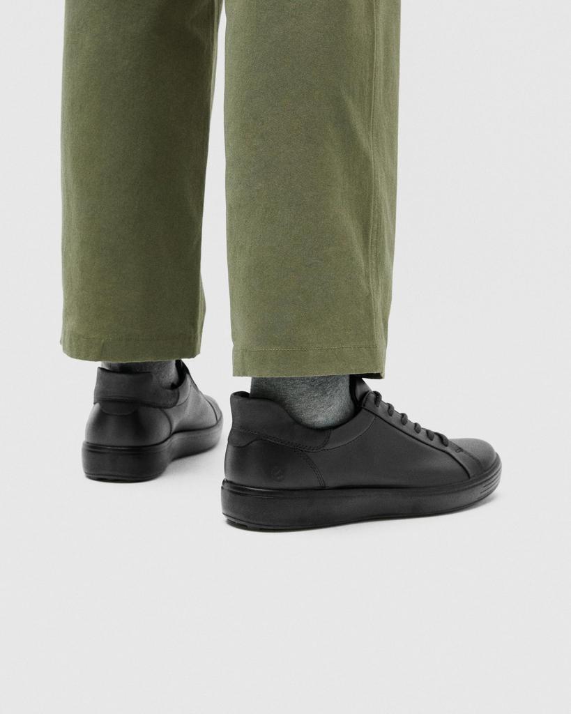 ECCO SOFT 7 M Herren Schnürschuhe aus echtem Leder, Schwarz/Schwarz, Größe 26,0 cm, 3E, 47082451052