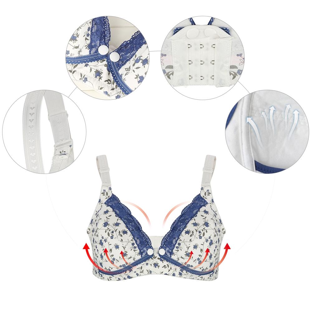 Pre opening Cotton Breast Feeding Maternity Nursing Bra Sleep Bras for Nursing Pregnant Women