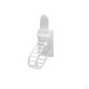 24x Cord Clips Management Nylon Wire Straps Clamp Hanging Tidying Wires White Desk Organizer
