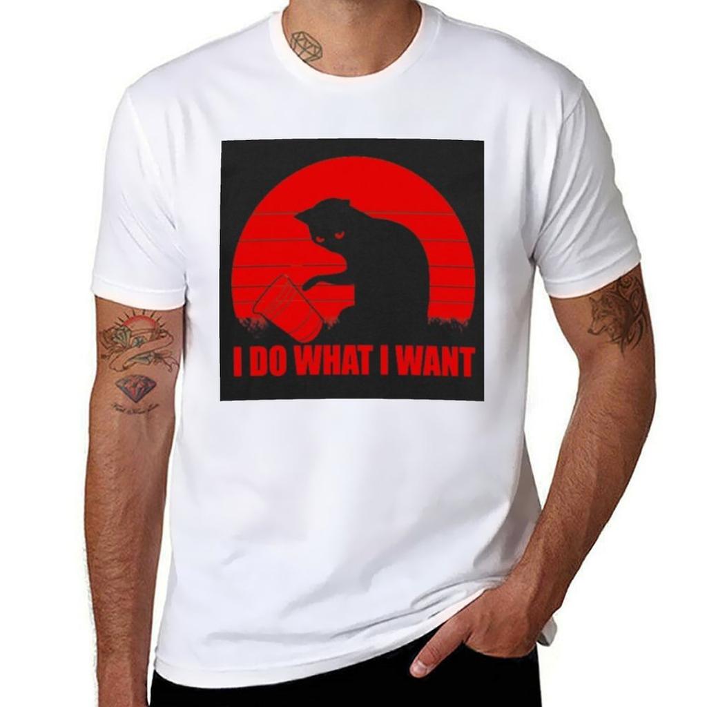 I Do What I Want Printed Tshirt Plus Size Basic Short Sleeve Top
