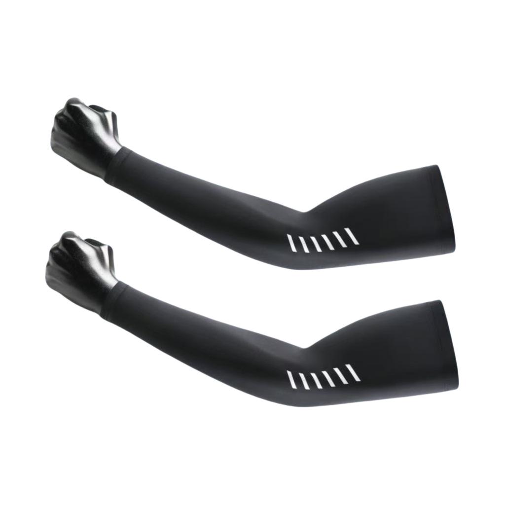 Ice Silk UV Protection Cycling Arm Sleeves - Breathable, High Elastic, Sunshade & Cooling Large