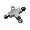 Hydraulic Brake Oil Line Tee M10 T Shape Brake Line Tee Car Brake Tee Beach Kart Brake Hose 3 Way Connector 10mm Hose Connector