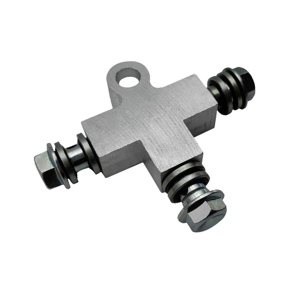 Hydraulic Brake Oil Line Tee M10 T Shape Brake Line Tee Car Brake Tee Beach Kart Brake Hose 3 Way Connector 10mm Hose Connector