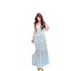 French Retro Polka Dot Suspender Dress for Women's Summer New Seaside Vacation Style Waist and Thin Temperament Long Skirt