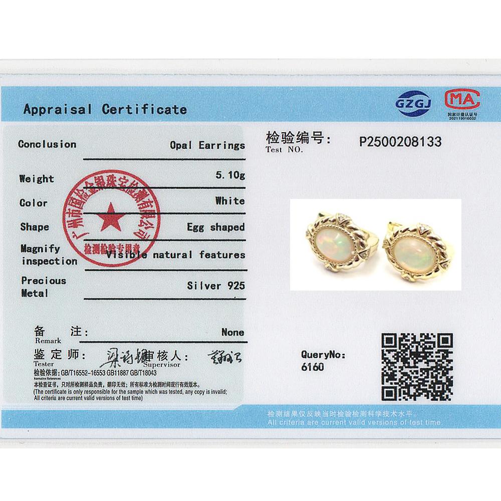 TBJ,Exquisite 925 sterling silver women's clasp earrings colorful Natural Ethiopia Opal fine jewelry for Festival birthday gifts