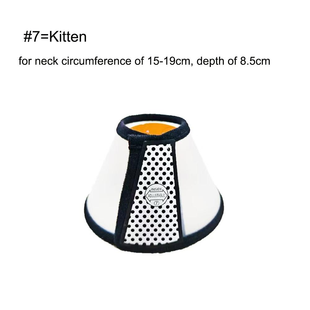 Pet Elizabeth Collar for Dogs Cats Anti-Bite Recovery Cone with Wound Healing Accessories Small To Large Puppy Grasping Ring