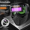 Detachable Auto Darkening Welding Mask Split Type Breathable Welding Glasses With Adjustable Band Work Protective Equipment