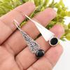 Black Tourmaline Earrings Gemstone Jewelry, 925 Solid Sterling Silver Earrings, Handmade Amazing Earrings Jewelry For Wedding Gift