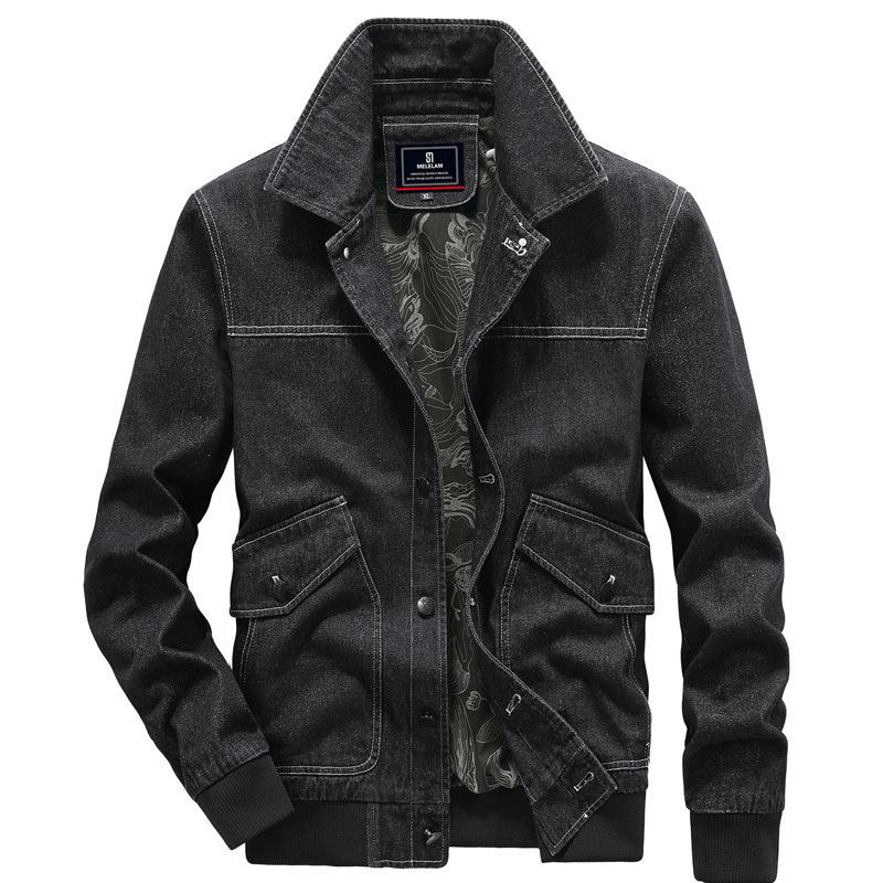 Autumn Daily Denim Vintage Jacket Men's Casual Top Loose Versatile Jacket Men's Jacket