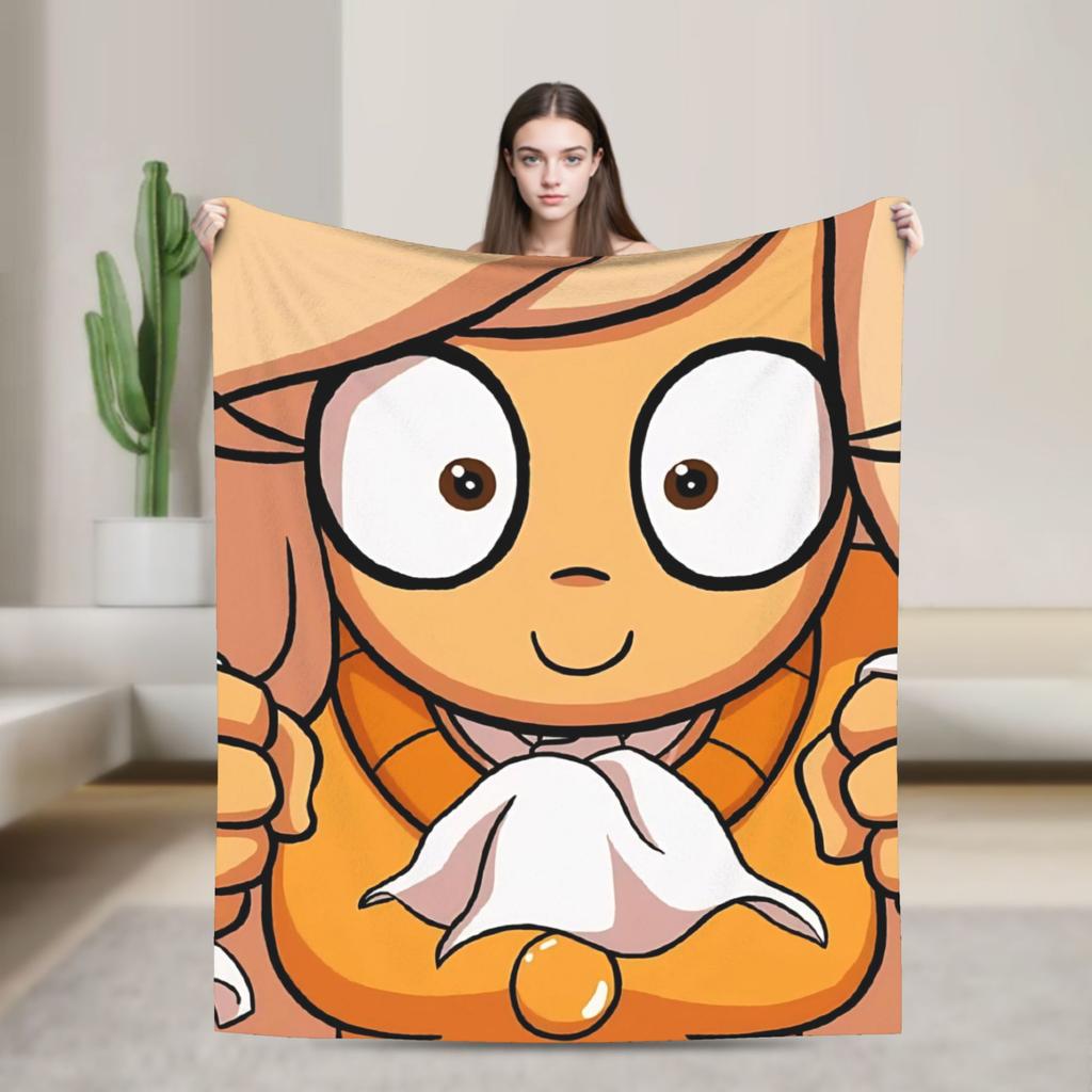 Cartoon Mymy Ongezelligs Blanket Fleece Textile Decor Multifunction Super Soft Throw Blanket For Bedding Car Bedding Throws
