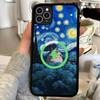 Cartoon Niedliche T-Totoros Magnetische Matte Handyhülle Für IPhone 16 17 15 14 13 12 11 Für Magsafe Kabelloses Lade Cover