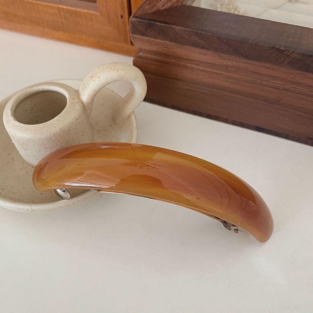 PVC Spring Clip Elliptical Large Hairpin Cute Leopard Print Hair Clip  Girl