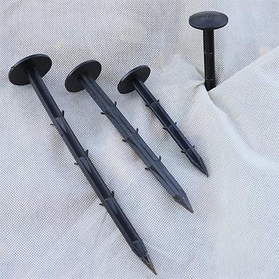 Garden Plastic Ground Stakes Nails 11cm/16cm/20cm/25cm Mulch Shading Anti-Pest Cloth Fixed Nails Plants Support Supplies 20Pcs