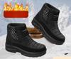 Winter Thick Soled Waterproof Outdoor Men's Snow Boots Cold Resistant Warm Hiking Shoes Velvet Ankle Boots with Increased Height