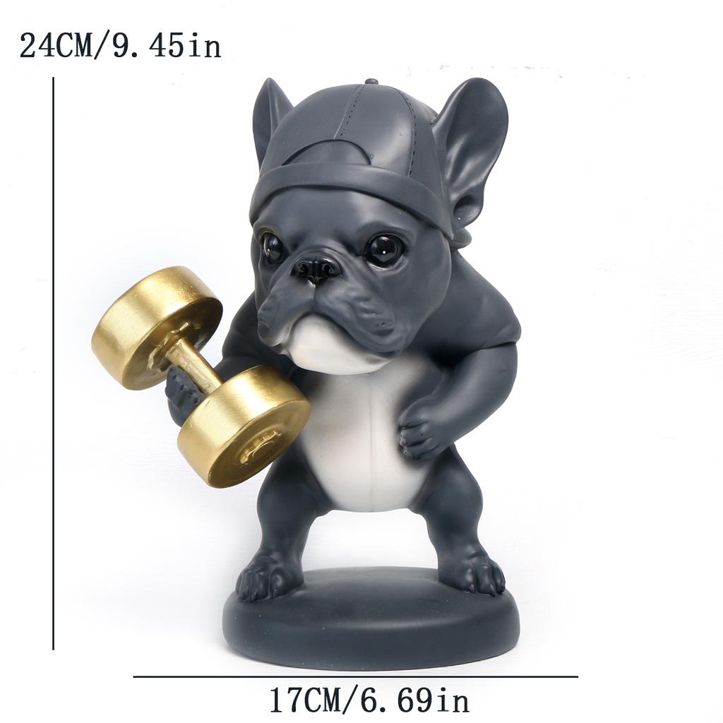 Dynamic Running Dog Statue Athletic Puppy Sculpture for Sports Decor Motivational Gift for Runners Pet Lovers Resin Art Gift