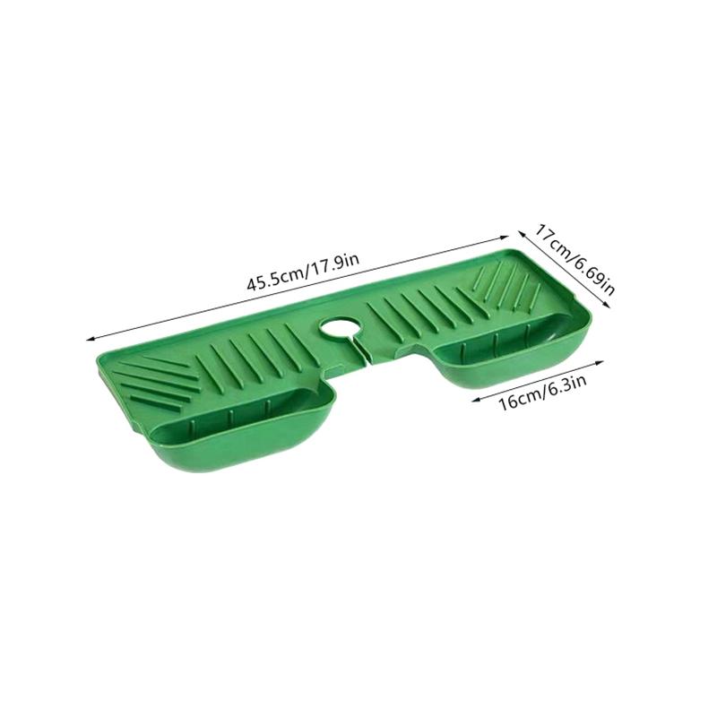 Tappetino anti-schizzi in silicone per lavello, impermeabile e anti-muffa, piastra di drenaggio per l'organizzazione dello stoccaggio del lavello della cucina