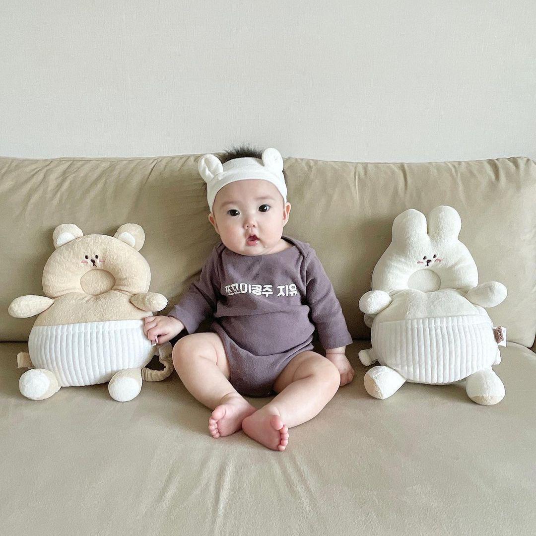 

Korean Cute Bear Bunny Toddler Head Protection Pillow & Soothing Doll