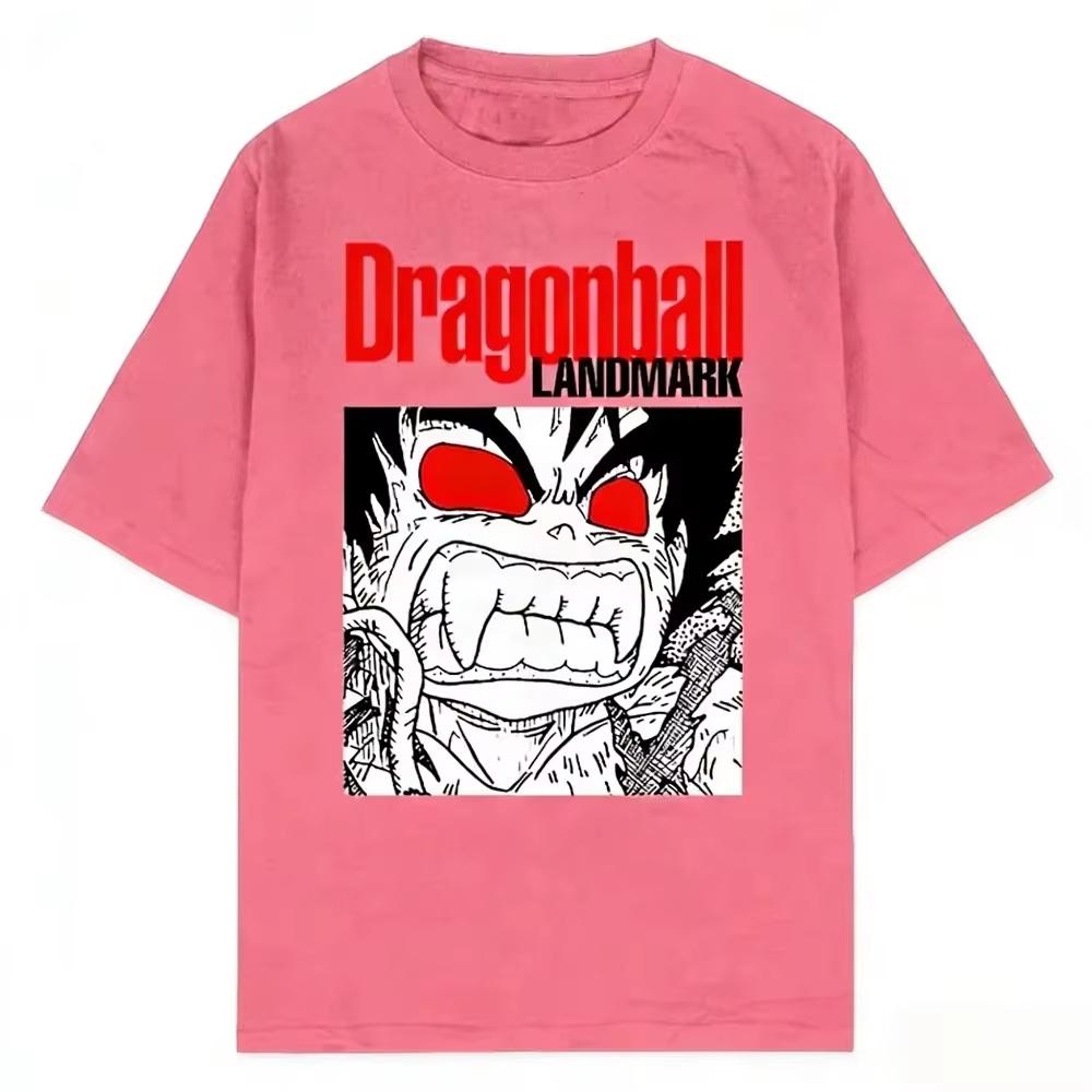 Dragon Ball Goku Unisex Pure Cotton Tshirt 2026 Summer Hot Anime Print American Casual Short Sleeved Top Fashion Tee shirt
