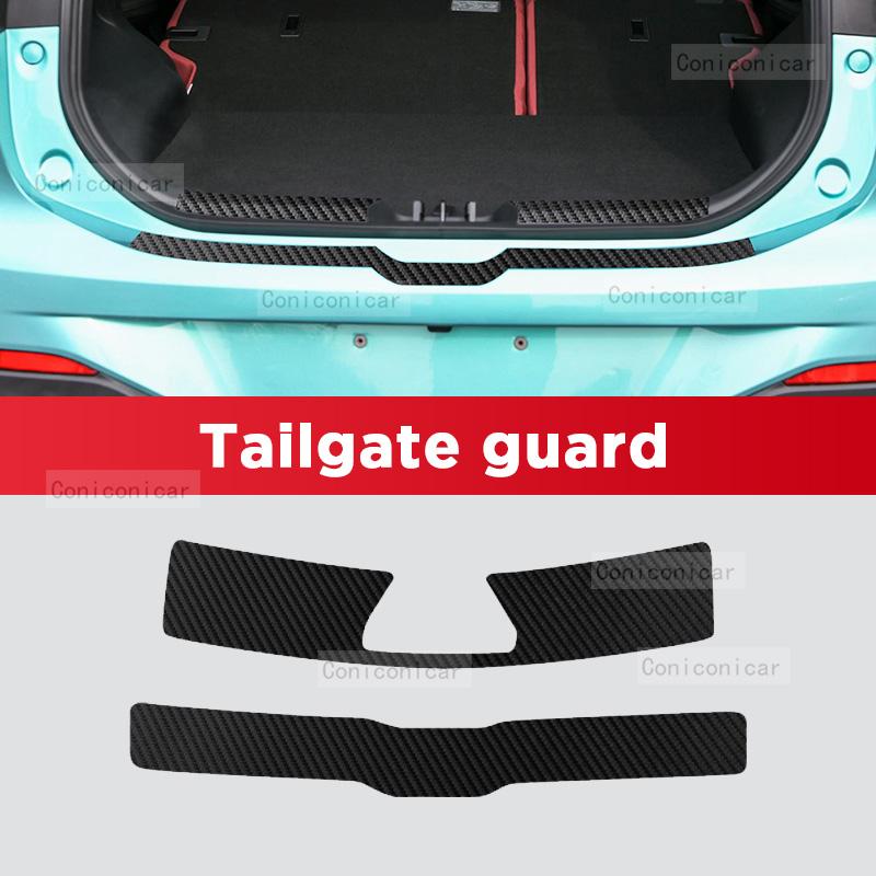 Autocollant de seuil de porte en fibre de carbone pour FORTHING T5 EVO 2025 Pédale de seuil Autocollant décoratif anti-rayures Accessoires