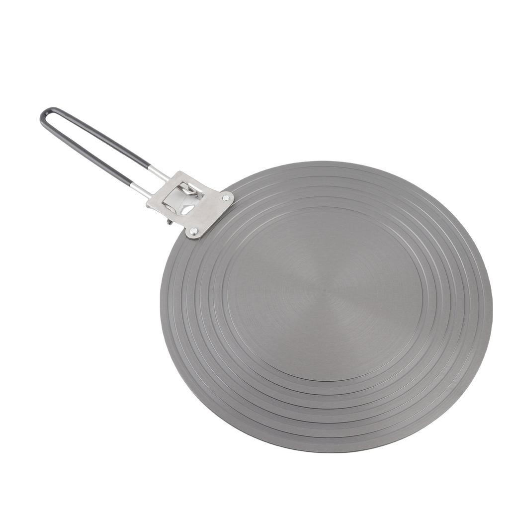 Ht Conduction Plate Aluminum Alloy Stove Top Ht Diffuser Reducer Flame Guard Simmer Plate with Detachable Handle for Kitchen