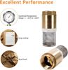 Copper Faucet Check Valve Self-priming Pump Inlet with Filter Anti Backflow Spring One-way Valves Insert Hose