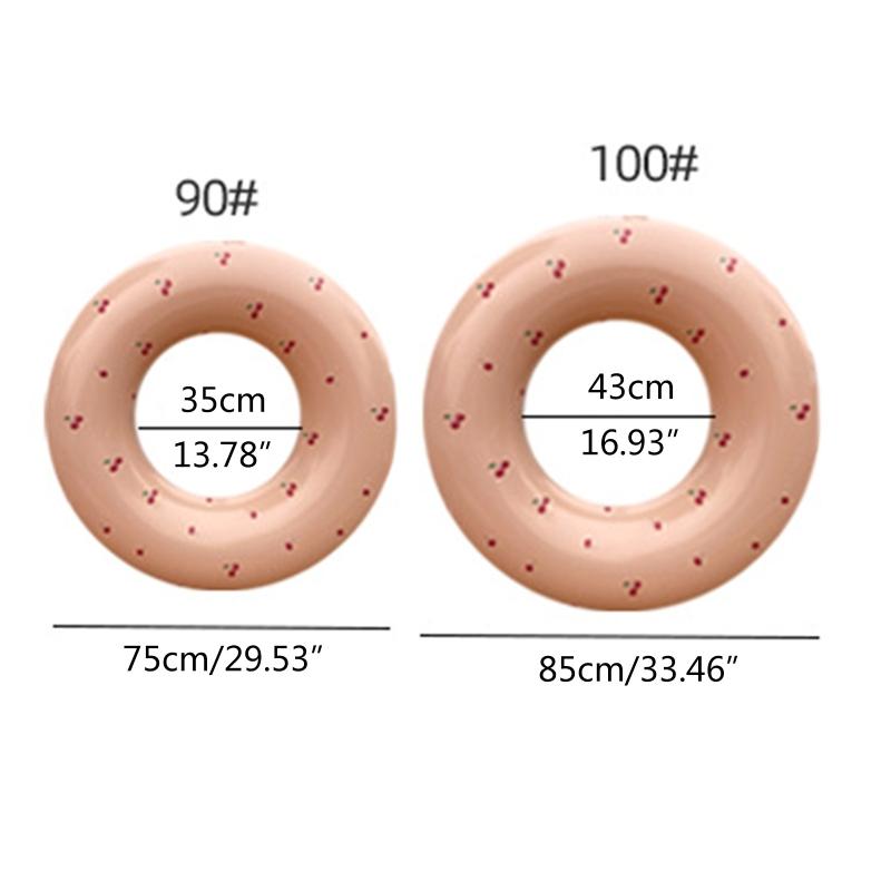 75/85cm Retro Float Easy Inflatable Swimming Pool Ring with Handle for Child 4+