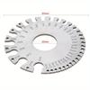 Round Wire Gauge, Stainless Steel Wire Thickness Measurer Tester Ruler Diameter Tool - Metric/Imperial