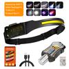 XPE+COB LED Sensor Headlamp Rechargeable Headlight Led Head Torch Camping Search Light Head Flashlight for Fishing Lantern