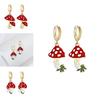 Chic Alloy Fashionable Geometric Mushroom Earrings For Women Summer 2022