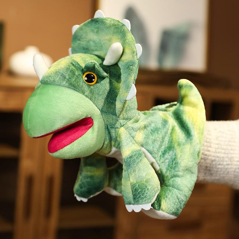 Stuffed Animal Hand Puppet Panda Dinosaur Dragon Duck Elk Cute Stuffed Animal Doll Christmas Gift For Boys And Girls