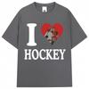 Heated Rivalry I Love Hockry T Shirts Llya Rozanov Unisex Women Fashion Vintage Tshirt Oversized 100 Cotton Tshirts Streetwear